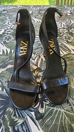 Sandalo tacco Zara nero n. 36