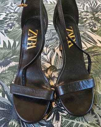 Sandalo tacco Zara nero n. 36