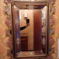 Specchiera in vetro di Murano floreale anni 50