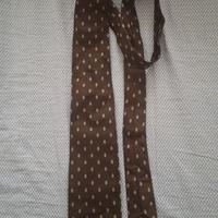 cravatta in seta Barba Napoli marrone con ovale pu