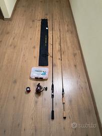 Set pesca spinning, Daiwa, Shimano, Caperlan