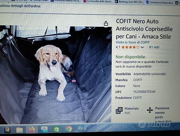 Coprisedile auto per cani