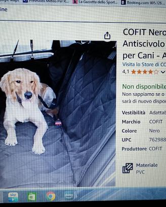 Coprisedile auto per cani