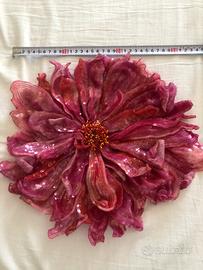 Ricamo fiore diametro 30/32