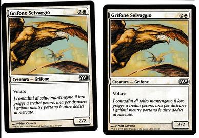 2x Carte Magic Grifone Selvaggio