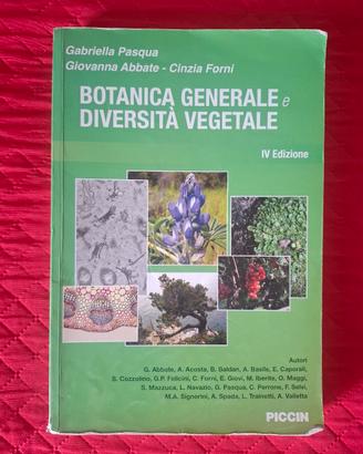 Botanica generale e diversità vegetale, Piccin 