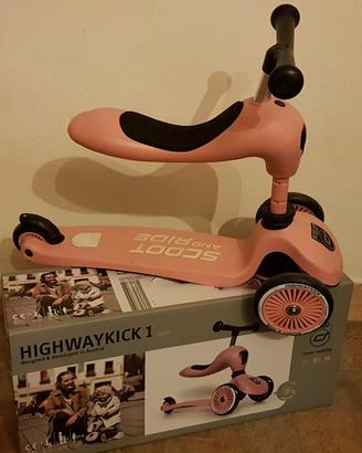 Monopattino triciclo reversibile