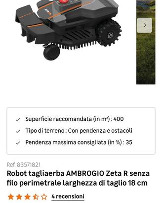 Robot tagliaerba AMBROGIO Zeta R