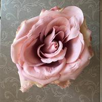 Pouf profumato con fiori finti rosa