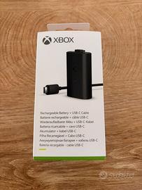 Xbox batteria ricaricabile + usb-c cavo