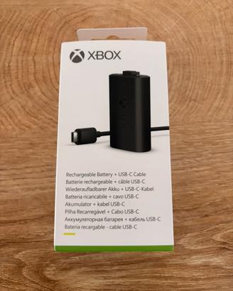 Xbox batteria ricaricabile + usb-c cavo