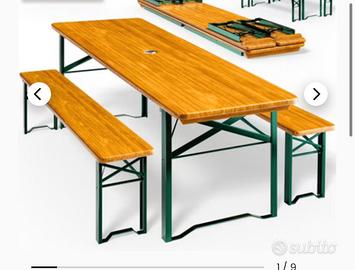 Tavolo/ set birreria da esterno