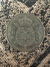 Moneta 5 Ptas Juan Carlos 1975