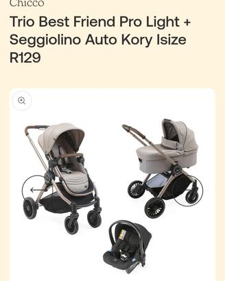 Trio Chicco Best Friend colore Deserto Taupe