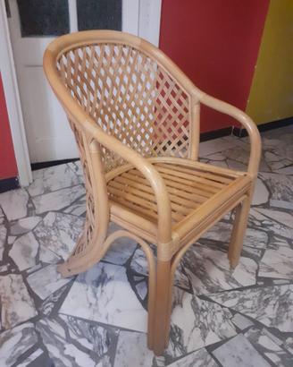 Sedia in rattan 