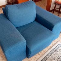 Divano Chateau d’Ax in tessuto blu