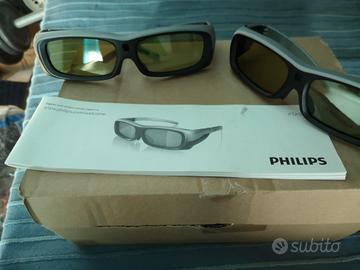lettore dvd 3d con occhiali 3D originali Philips 