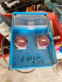 quadro 220/12 volts più cavi e luci ponteggio