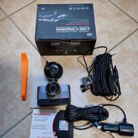 Dash cam con telecamera anteriore e posteriore 4 k
