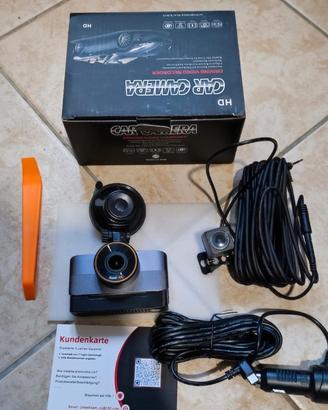 Dash cam con telecamera anteriore e posteriore 4 k