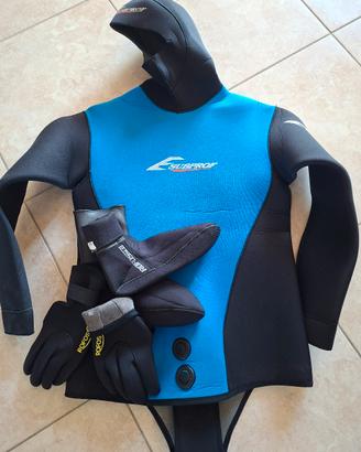 muta subacquea subprof 5mm+accessori rofosub