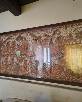 Grande quadro etnico Balinese - Dipinto a mano su