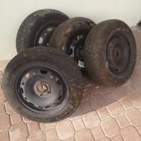 cerchi in ferro 5 fori per Polo Volkswagen 