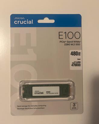 SSD NVMe Crucial 480 GB