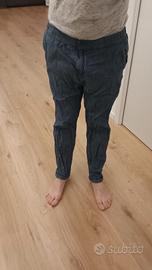 Pantaloni blu chino jogger TG M