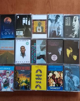 Collezione di musicassette anni 80