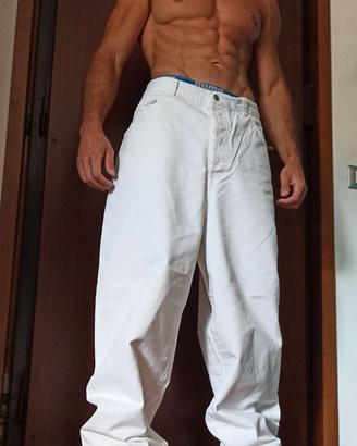 Malas baggy jeans bianchi