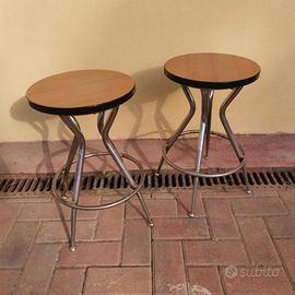 Coppia sgabelli design vintage formica anni 80