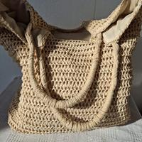Borsa shopper in paglia