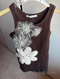 Canotta moro ricami Le Streghe Tg. S