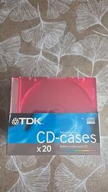 Custodie CD Slim TDK Color Mix – Confezione da 20