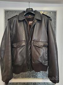 Giubotto Schott Aviator USA marrone