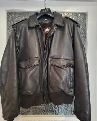 Giubotto Schott Aviator USA marrone