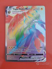 Pokémon: carta ultra rara Tapu Koko VMAX 166/163