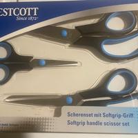 Set di tre forbici Westcott  impugnatura Softgrip