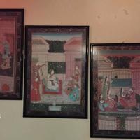 tris quadri etnici vintage