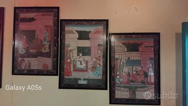 tris quadri etnici vintage