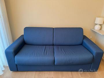 Divano Letto 2/3 Posti Blu Avio