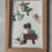 quadro con vetri marini