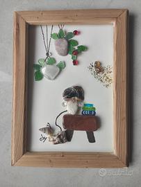 quadro con vetri marini