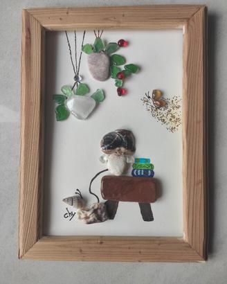 quadro con vetri marini