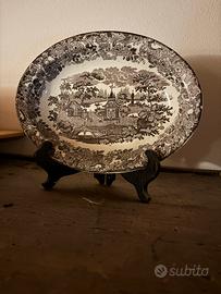 Vassoio antico Gabutti Chiusa di Pesio 28cm