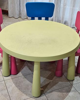 Tavolo IKEA Mammut + 3 sedie
