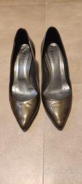 Scarpe con tacco donna Kammi n.39 lucide grigie