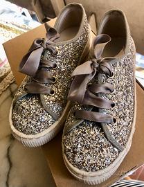 Superga glitter argento on sale