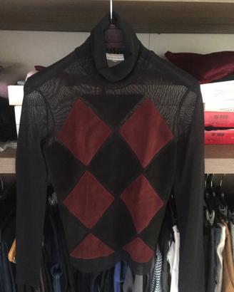 Dolcevita in tulle nero marca Les Copains